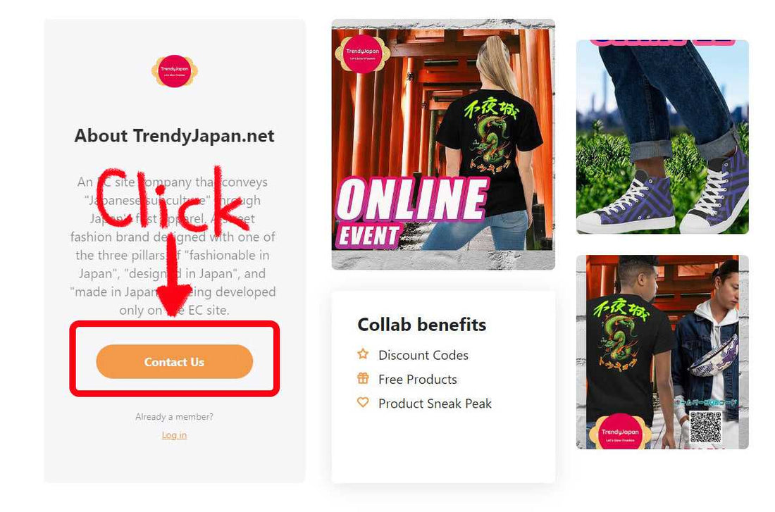 How to apply for collaboration with TrendyJapan | Online Clothing